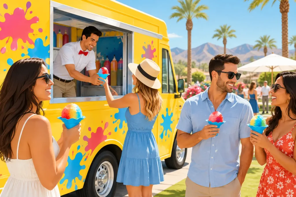 How to Serve Frozen Treats Outdoors Well