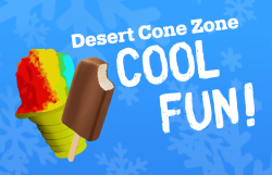 Desert Cone Zone Logo - Cool Fun - With Background